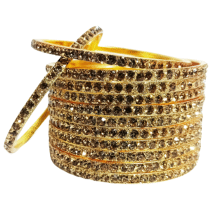 Suhana-Golden Bangles Set Pack of 12 Pcs